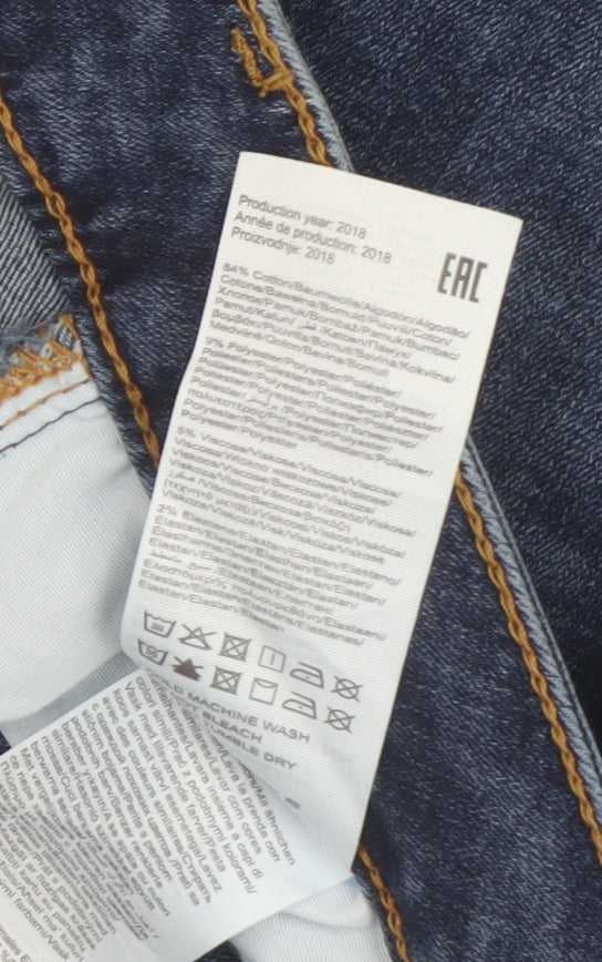 Vero Moda Men's Straight Blue Denim Jeans