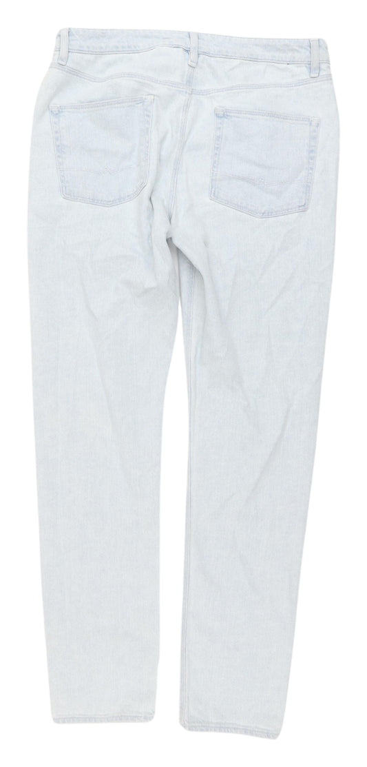 ASOS Men's Light Straight Jeans 34 Regular Denim