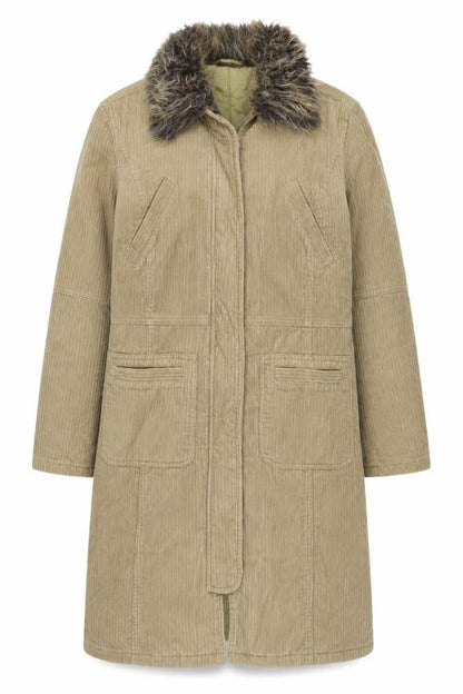 Womens UK Size 10 Miss Selfridge Beige Overcoat