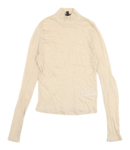 Womens UK Size 12 Topshop Beige Basic T-Shirt