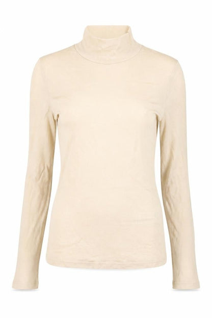 Womens UK Size 12 Topshop Beige Basic T-Shirt