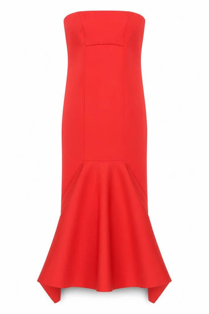 River Island Women's Red Mermaid Dress, Size 10