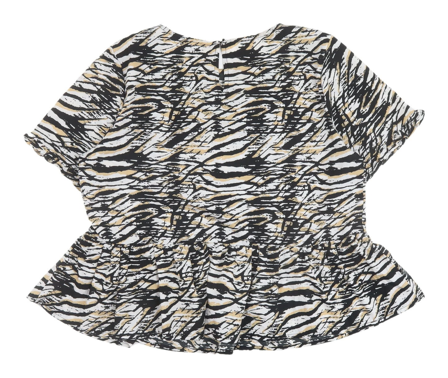 New Look Women's Animal Print Blouse, UK 14, Multicoloured