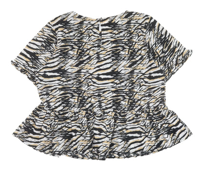 New Look Women's Animal Print Blouse, UK 14, Multicoloured