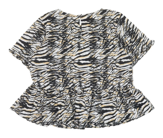 New Look Women's Animal Print Blouse, UK 14, Multicoloured