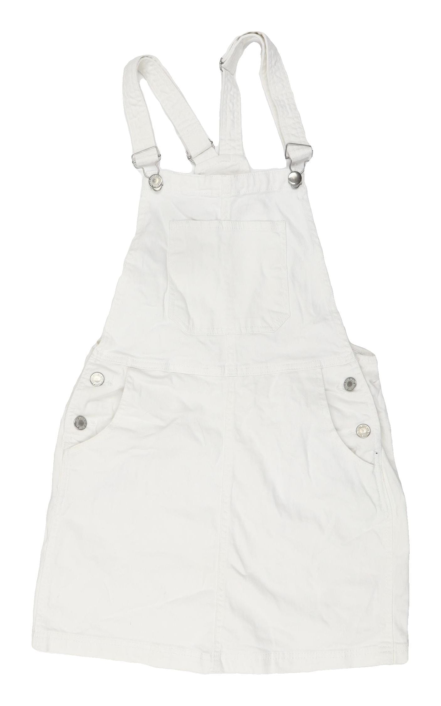 Brave Soul Women's White Pinafore Dress UK 8
