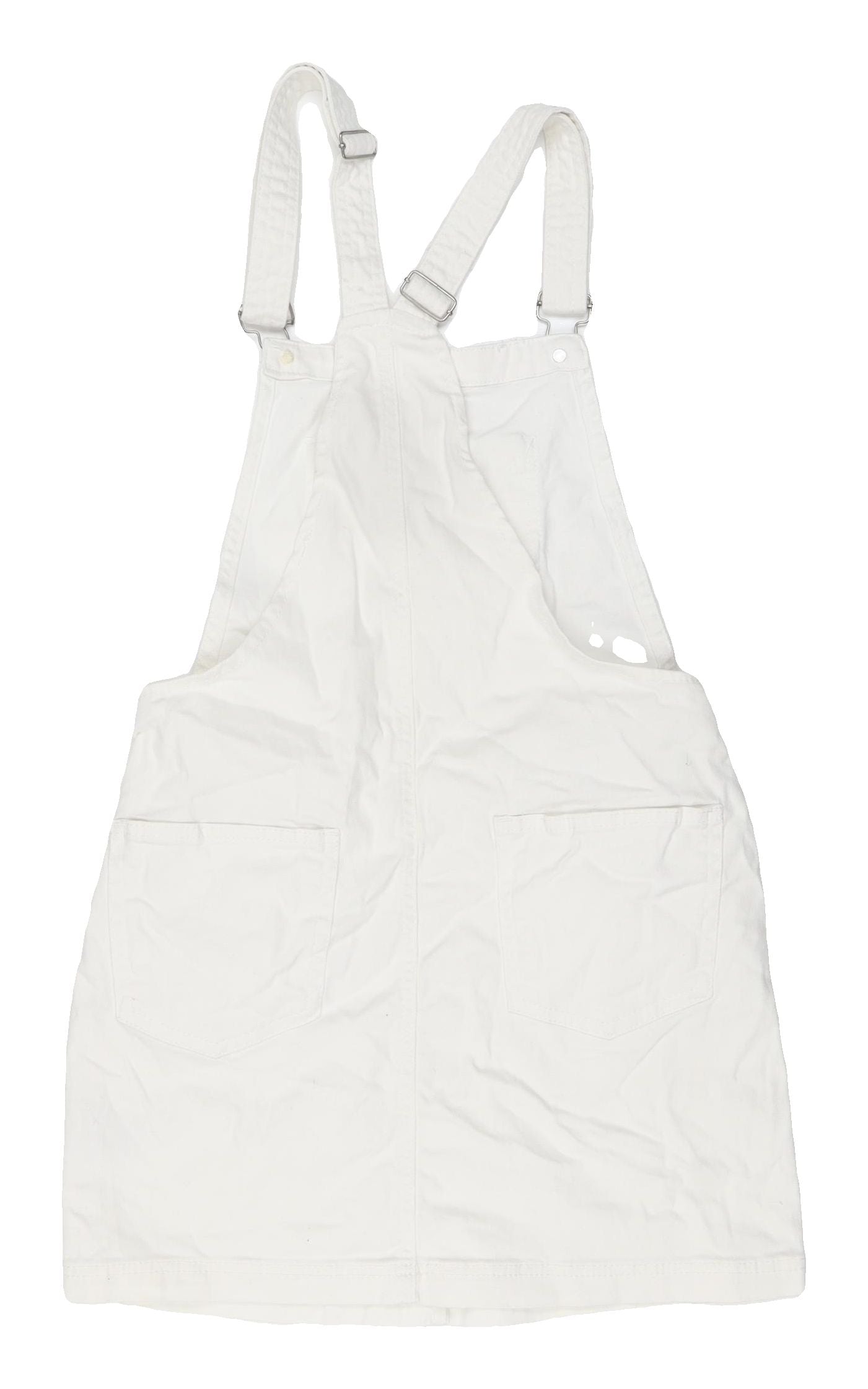 Brave Soul Women's White Pinafore Dress UK 8