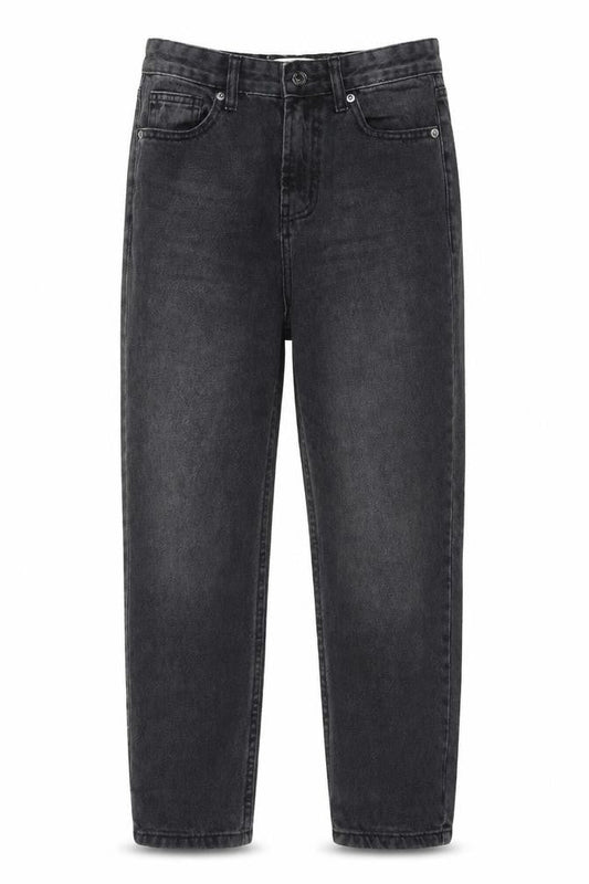 Womens UK Size 8 Don't Think Twice Regular Fit Straight Black Jeans
