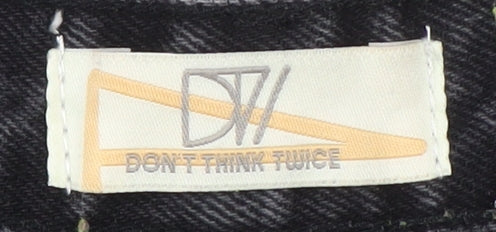 Don't Think Twice Women's Black Straight Jeans Size 8