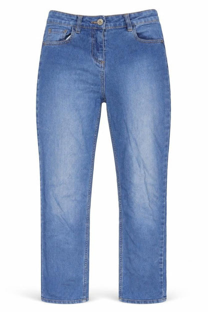 Womens UK Size 12 Denim Regular Fit Straight Blue Jeans