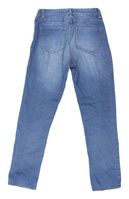 Womens UK Size 12 Denim Regular Fit Straight Blue Jeans