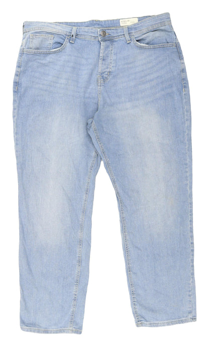 Denim Co. Blue Relaxed Straight Jeans 36W Unisex
