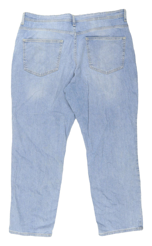 Denim Co. Blue Relaxed Straight Jeans 36W Unisex