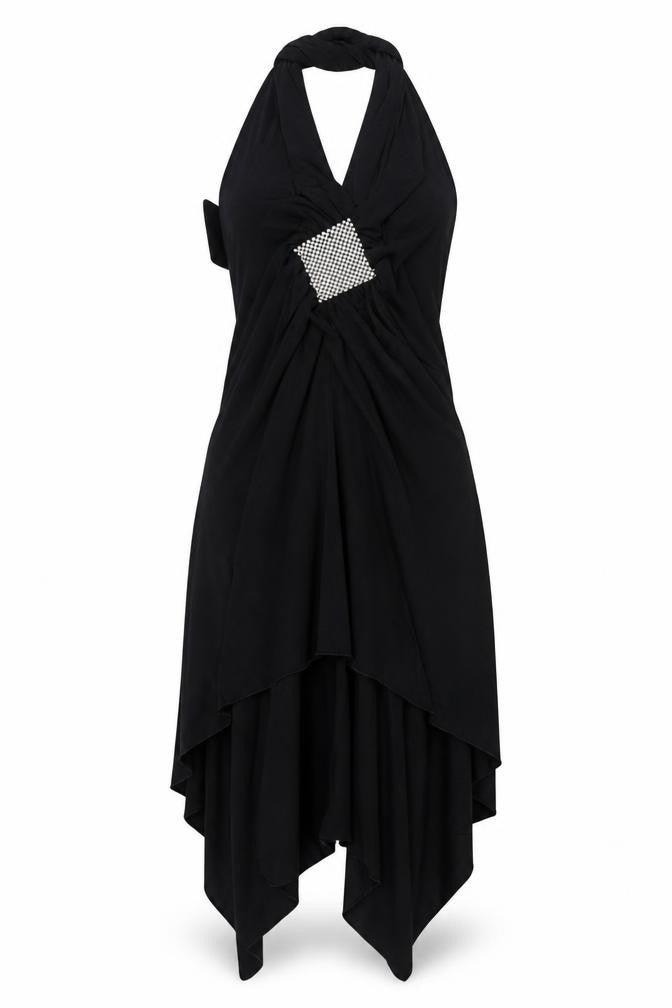 Look Women's Black Asymmetric Party Dress Size 12