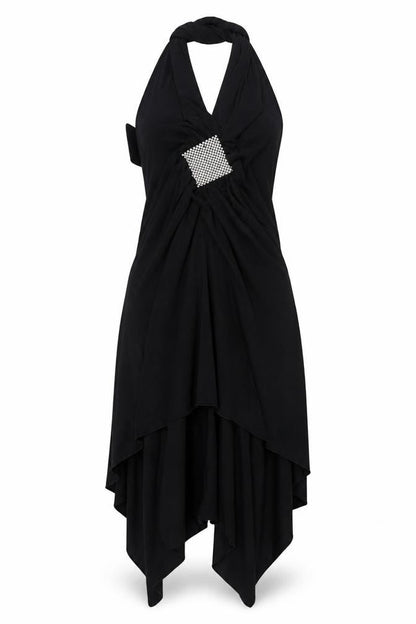 Look Women's Black Asymmetric Party Dress Size 12