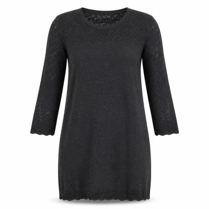 Womens UK Size 10 FatFace Black Tunic Jumper