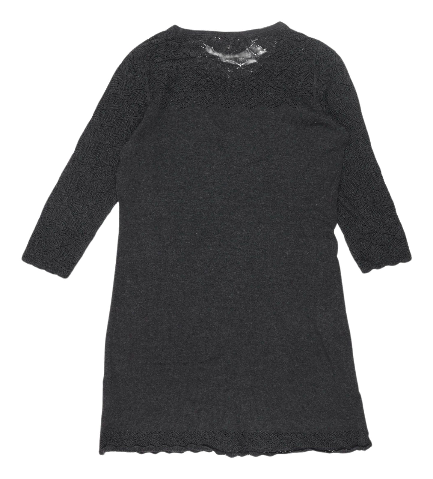 Womens UK Size 10 FatFace Black Tunic Jumper
