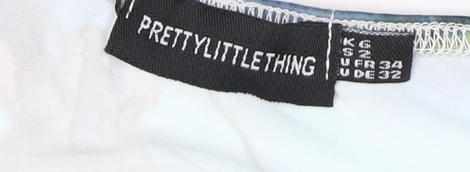 PrettyLittleThing Women's Multicoloured Slip Dress - Size 6