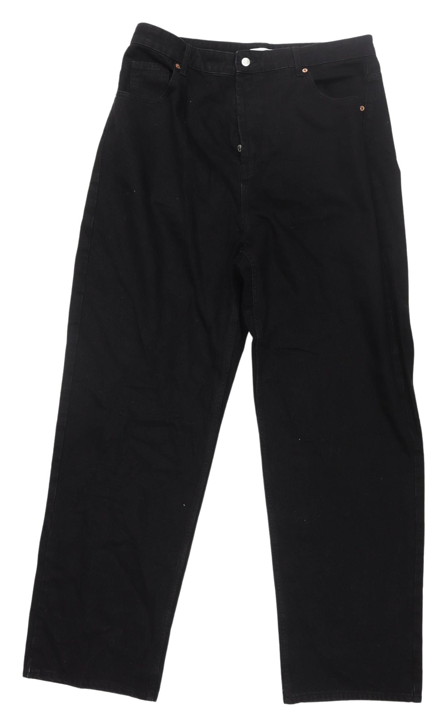 Topshop Women's Plus Size Black Mom Jeans