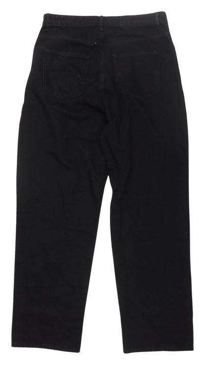 Topshop Women's Plus Size Black Mom Jeans