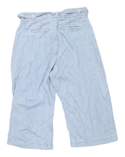 Next Women's Blue Wide-Leg Plus Size Jeans