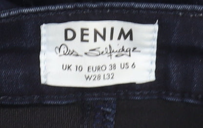Miss Selfridge Women's Blue Skinny Jeans Size 10