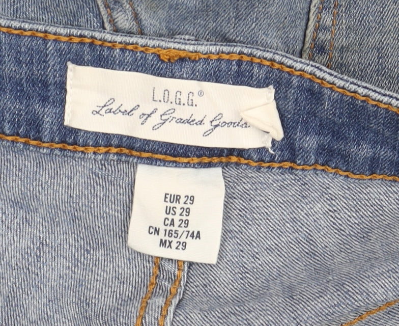 L.O.G.G. Men's Blue Denim Chino Shorts, Size 2