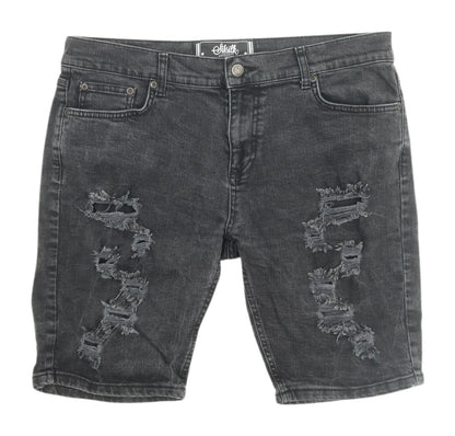 SikSilk Men's Black Biker Shorts Size 36