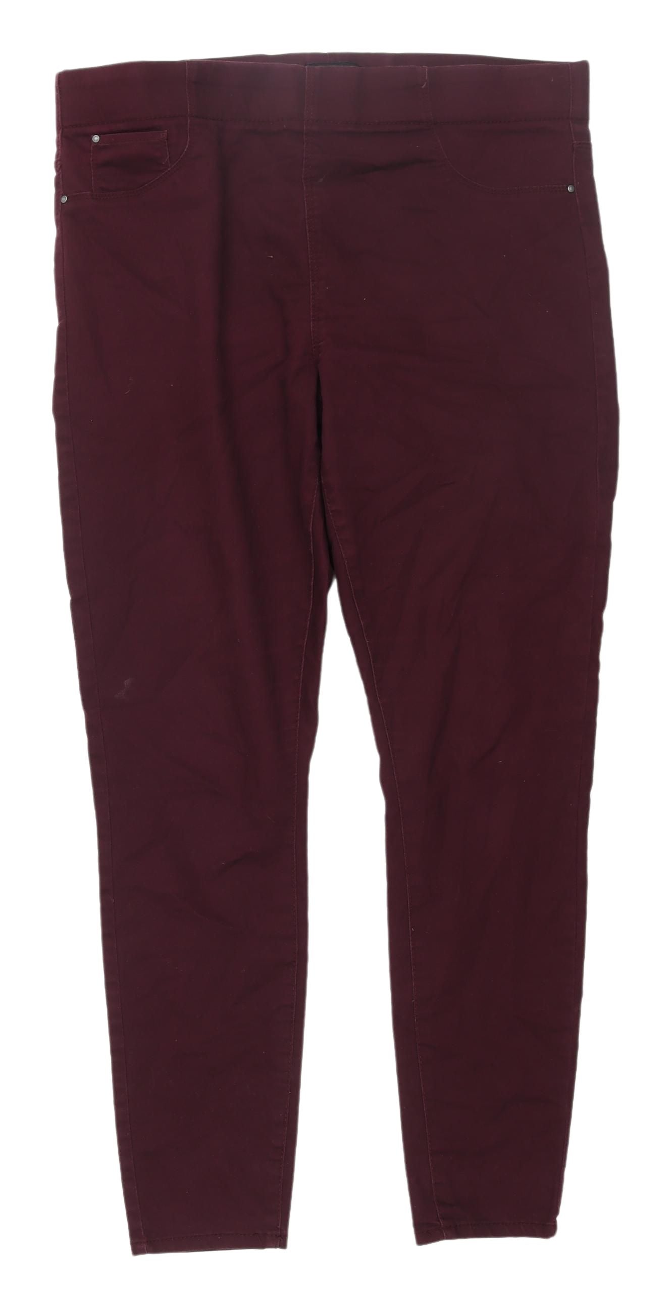 Matalan Women's Red Skinny Jeans Regular Fit Size 14