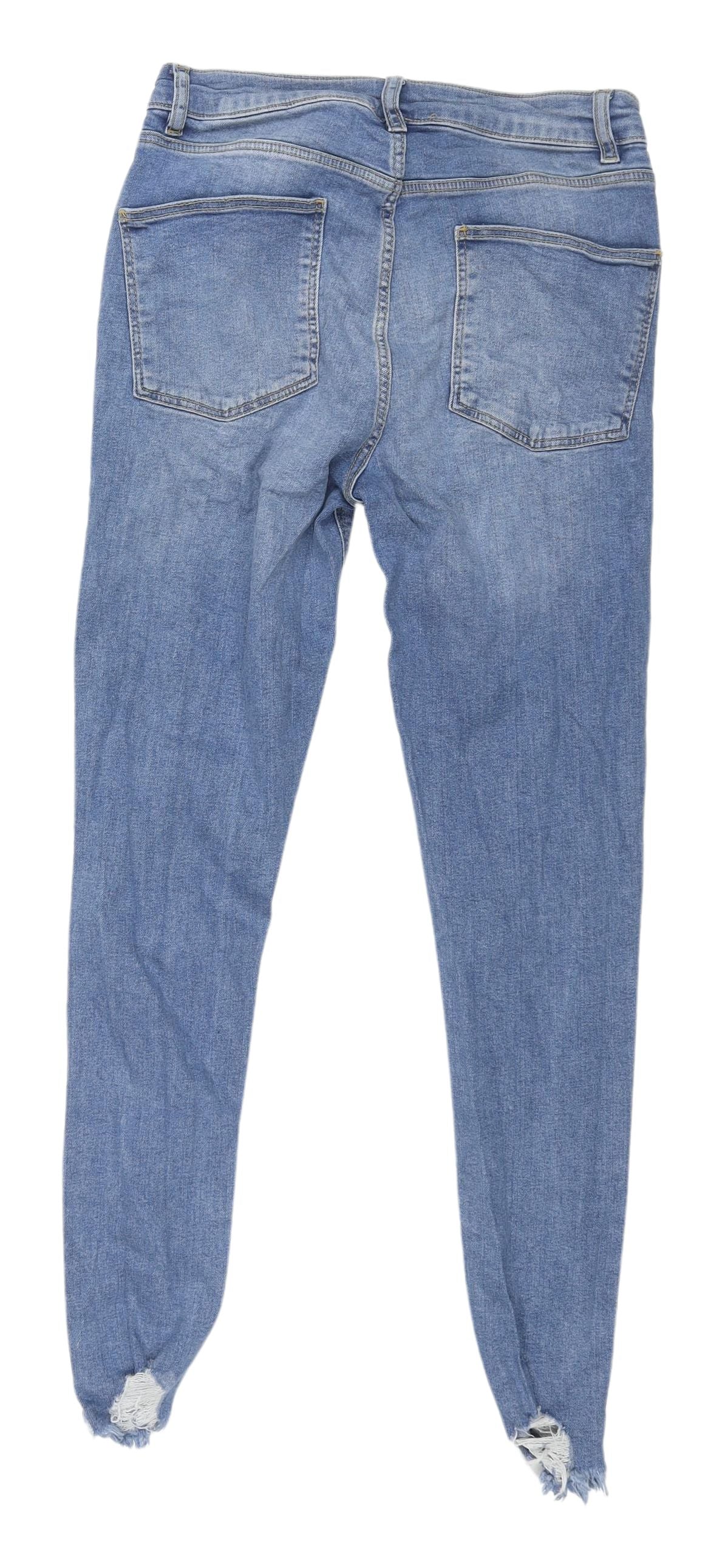 ASOS Blue Skinny Women’s Jeans - L, Distressed, Slim Fit