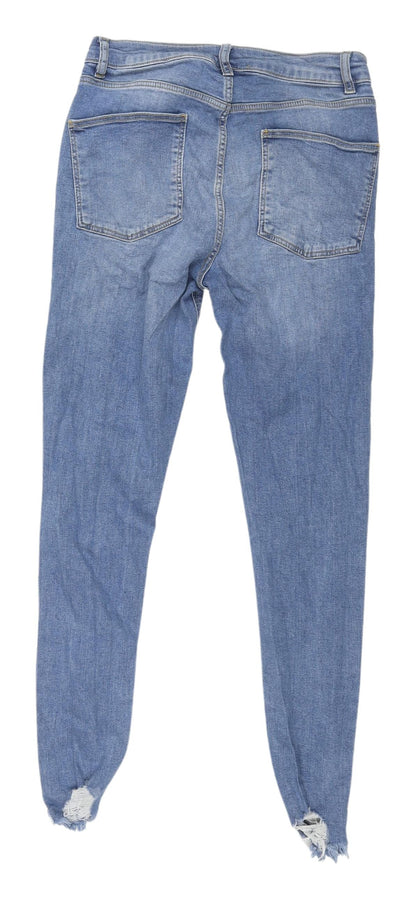 ASOS Blue Skinny Women’s Jeans - L, Distressed, Slim Fit