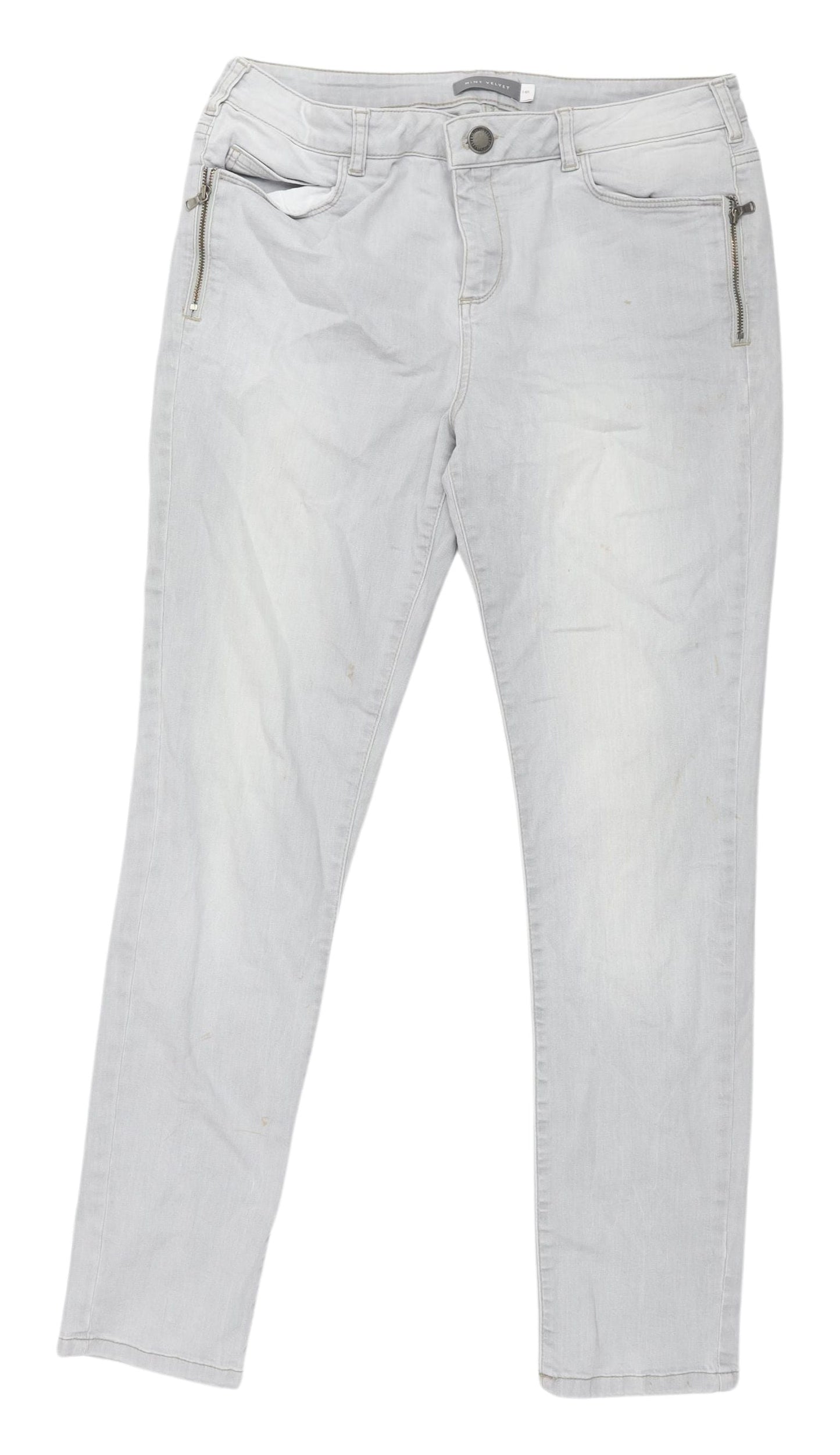 Mint Velvet Women’s Grey Skinny Jeans Size 14