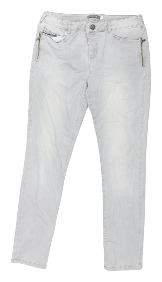 Mint Velvet Women’s Grey Skinny Jeans Size 14