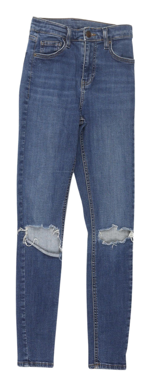 Topshop Women’s Blue Skinny Jeans, Size 25