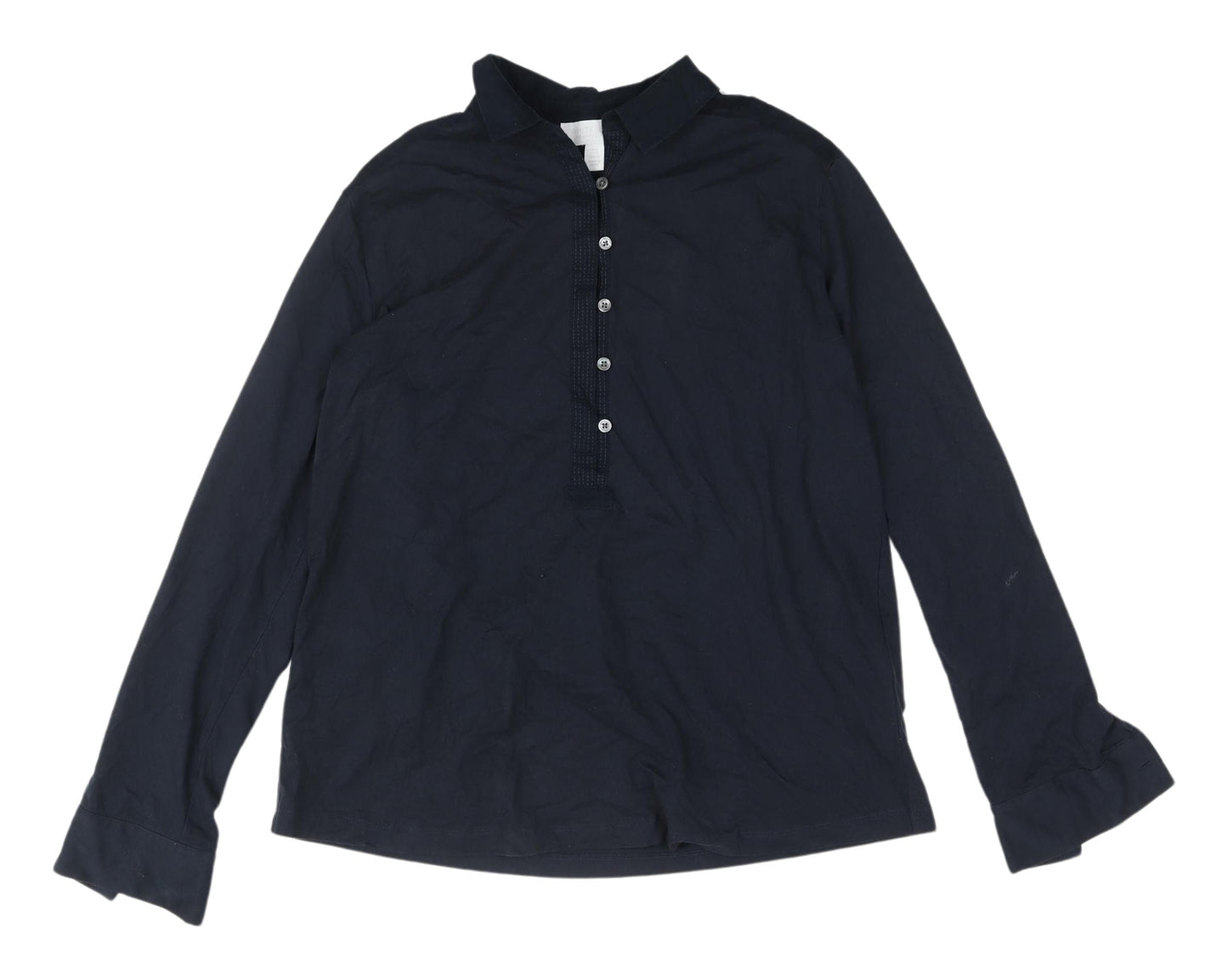 Womens UK Size 8 The White Company Black  Button-Up
