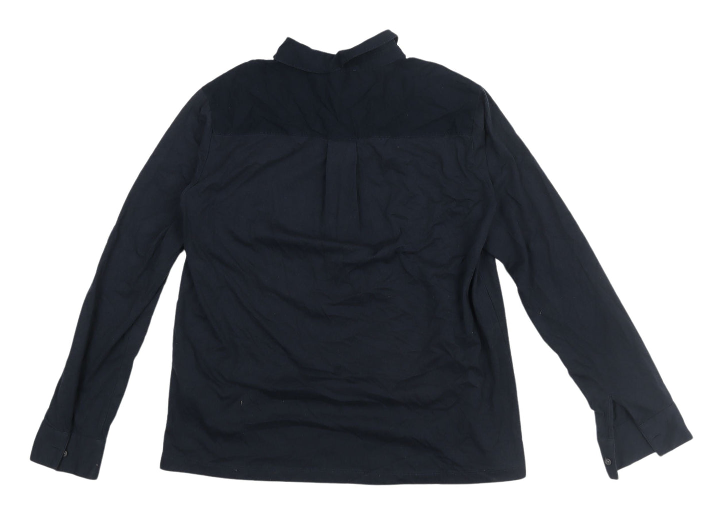 Womens UK Size 8 The White Company Black  Button-Up