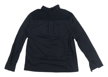 Womens UK Size 8 The White Company Black  Button-Up