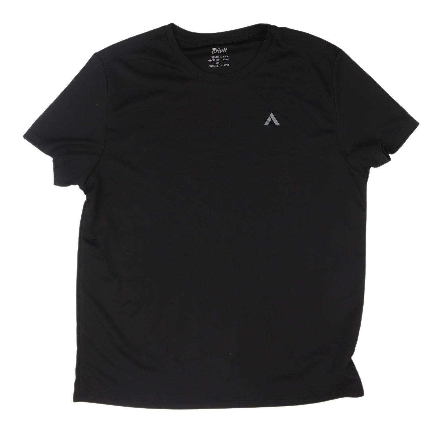 Crivit Black Unisex Activewear T-Shirt L