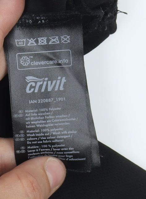 Crivit Black Unisex Activewear T-Shirt L