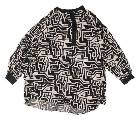 Womens UK Size 2XL H&M Black  Blouse