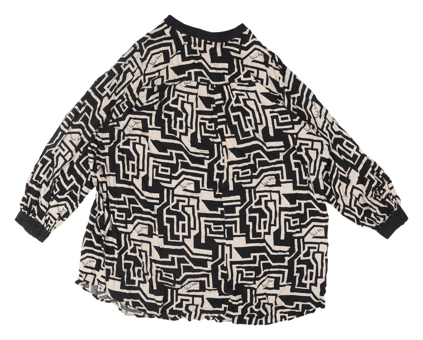 Womens UK Size 2XL H&M Black  Blouse