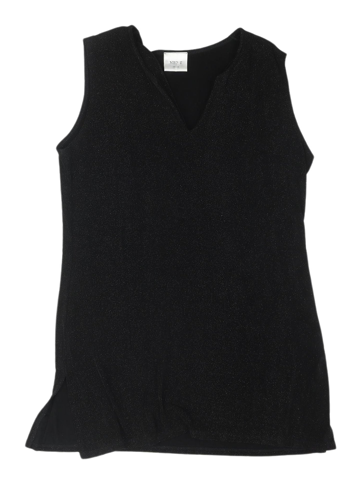 Womens UK Size 12 NEXT Black Basic Tank