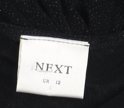 Womens UK Size 12 NEXT Black Basic Tank