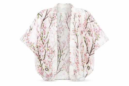 Womens UK Size S Apricot Multicoloured Kimono Blouse