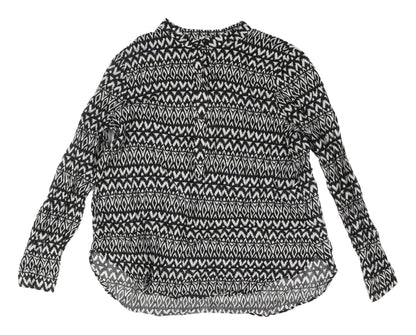 Womens UK Size 12 H&M Black Basic Blouse