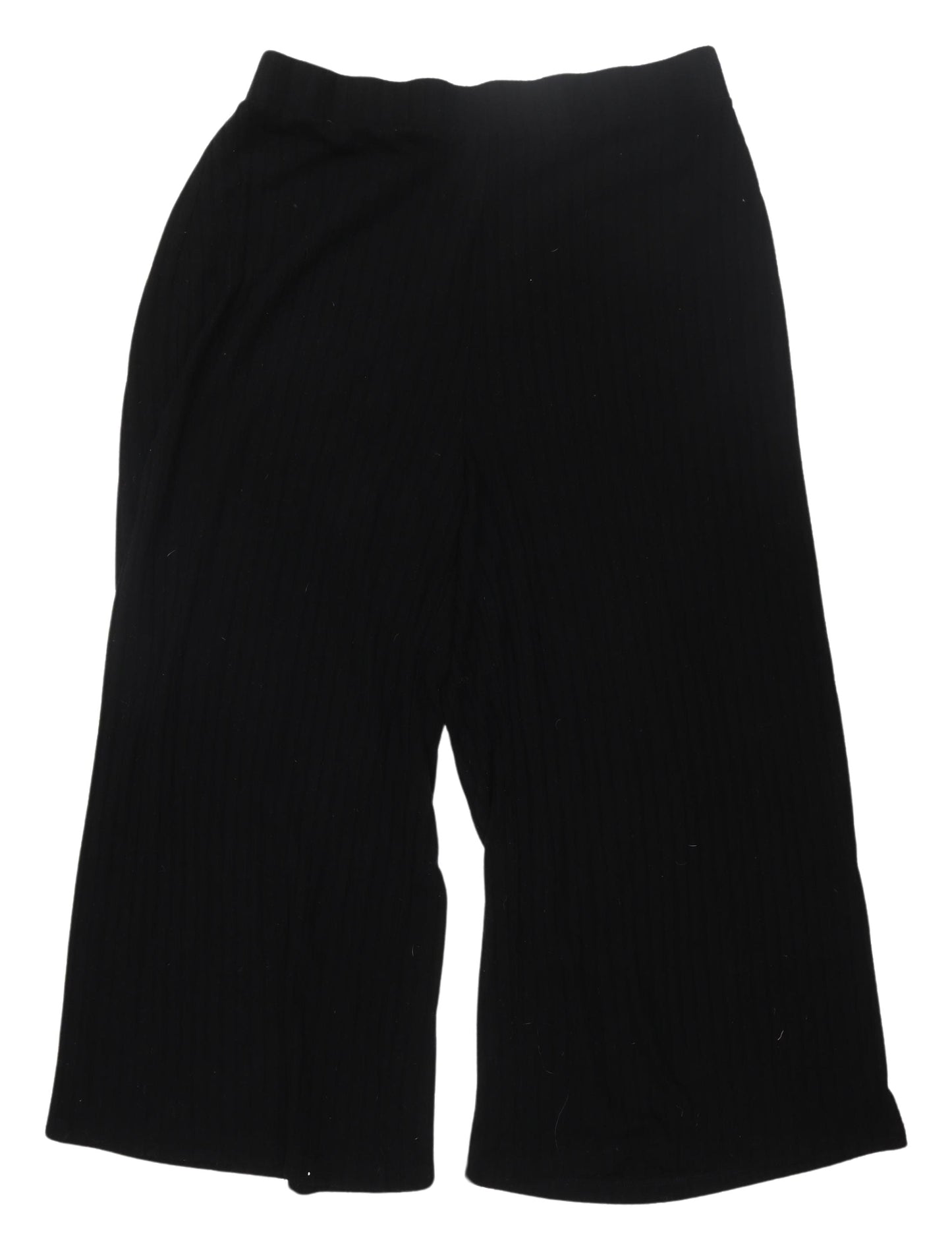 Loungewear Women's Black Trousers Wide-Leg 20