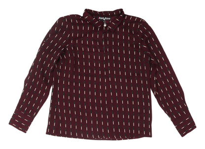 Womens UK Size 12 Rant & Rave Red Classic Blouse