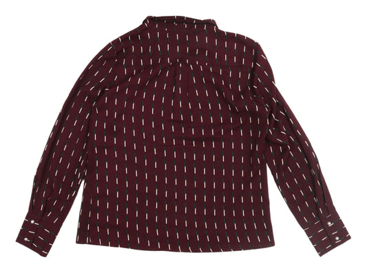 Womens UK Size 12 Rant & Rave Red Classic Blouse