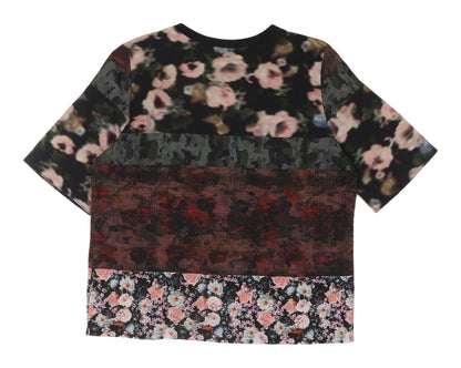 Womens UK Size 6 Topshop Multicoloured Basic T-Shirt