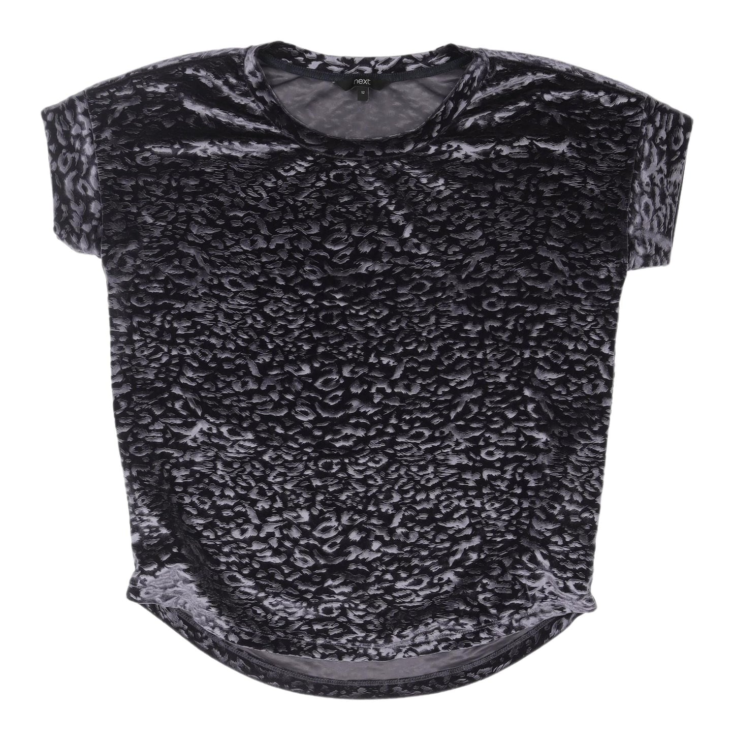 Womens UK Size 12 NEXT Black Basic T-Shirt